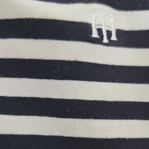 Tommy Hilfiger Navy Blue and White Mini Swim Cover Up Skirt - Picture 13 of 16